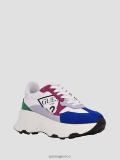 GUESS γυναίκες sneakers με λογότυπο calebb λευκό γκράφιτι είδη υπόδησης J46DJ3351