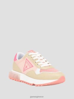 GUESS γυναίκες sneakers με λογότυπο melany side ελαφρύ φυσικό 110 είδη υπόδησης J46DJ3344