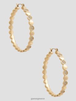 GUESS γυναίκες statement πέτρες κρίκοι σκουλαρίκια χρυσός αξεσουάρ J46DJ3823