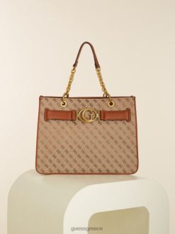 GUESS γυναίκες tote aviana latte/κονιάκ σακούλες J46DJ3090