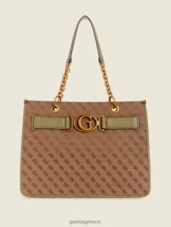 GUESS γυναίκες tote aviana latte/celadon σακούλες J46DJ3115